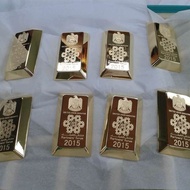 Sample Display Gold Plated Gold Bar Pure Copper24K Bank displays gold bars Copper Oil Pressure Sampl