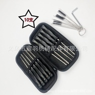 Set Adjustable Idle Speed Screwdriver Black Carburetor with Brush Leather Box Screwdriver 10 W70I