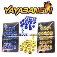 SYM VTS 200 - Motorcycle Thai bolt cap gold blue crew nut universal Good accessories 30pcs /