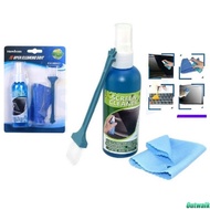 Outwalk 3 In 1 Laptop Cleaning Monitor Tv,pc,lcd Screen Cleaner Plasma Cloth Brush Kit Multi-purpose Cleaner Cloth Liquid