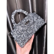 Bling Bling Party Bag /Silver Gray Tone