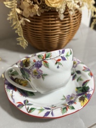 日本製Kenzo AFRO 茶杯碟 咖啡杯 碟套裝 陶瓷 瓷器 骨瓷 有田燒