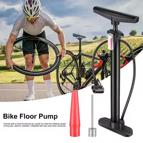 Sports Pump Tire Inflator Portable Pump High-Pressure Floor Pump Tire Ball Pump For Road Bikes MTBs 