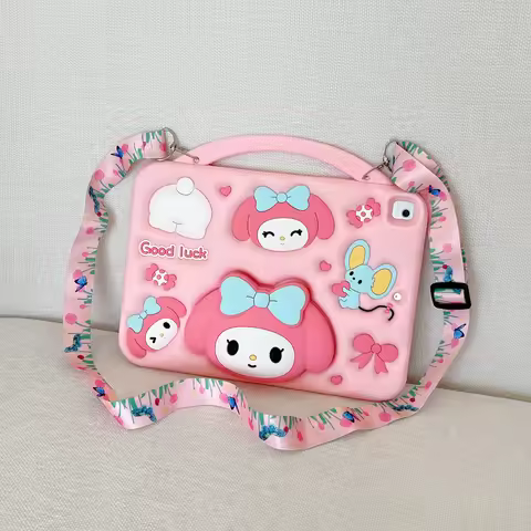 In Stock Cartoon Sanrio Melody Stand Case Tablet For Samsung Galaxy Tab A9 Plus A8 X200 X205 10.5 A7