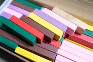 JENGA 彩色疊疊樂積木 骨牌  長方型木塊(共有55個) 二手