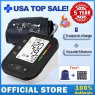 【5Yrs Warranty】Blood Pressure Monitor Rechargeable Arm BP Monitor Rechargeable USB Powered Digital Blood Pressure