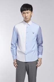 ESP เสื้อเชิ้ตทรงหลวมคัลเลอร์บล็อก ผู้ชาย | Color Block Shirt (Oversized) | 03786