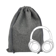 Headphone Storage Bag Extra Large Headphone Storage Bag Dust-Proof Moisture-Proof Drawstring Pocket 