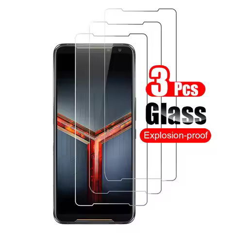 3Pcs Tempered Glass For Asus ROG Phone II ZS660K Rog 2 Screen Protector Shield For Asus ROG Phone 2 