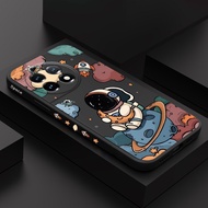 Creative Lunar Astronaut Phone Case For OnePlus 13R 13 12R 12 11R 11 10 10T 10R 5G Comfortable Feel 