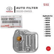 TOYOTA ATF Filter 35330-0W021 with Gasket 35168-52020 (1set) Applicable for Vios Wish Altis