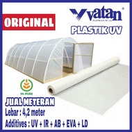 PLASTIK UV VATAN 14 PERSEN LEBAR 4.2 METER 200 MIKRON FULL ADDITIVE UV IR EVA AB LD -  VATAN TURKI