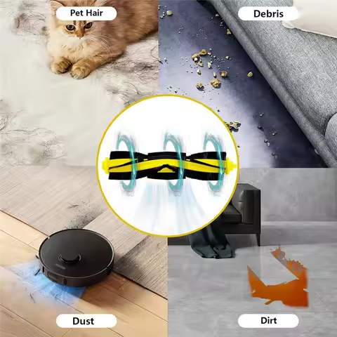 Main Brush For Ecovacs DEEBOT OZMO 920 950 T8 AIVI Max T9 T5 N5 N7 N8+ N8 Pro DX55 DX93 DJ65 Vacuum 