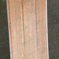 ready Plafon pvc doff/laminated motif kayu coklat muda lebar 30cm