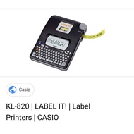 Casio KL820 Label printer