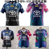 NRL2022 blue jeans on home and away native version of the short sleeve T-shirt Rugby football clothes clothes jersey