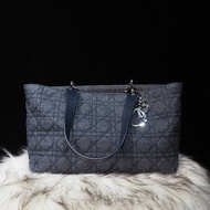 DIOR Cannage Denim tote bag