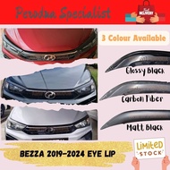 Perodua Bezza 2020-2024 Eyelid Eye Lip Eyebrow Cover Head Lamp Head Light Trim Garnish ABS Accessori