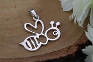 Silver thai 925 Sterling Silver Honeybee Pendant จี้ผึ้งเงินแท้925 จี้แฟชั่น ใส่แล้วไม่แพ้ เงินแท้ไม
