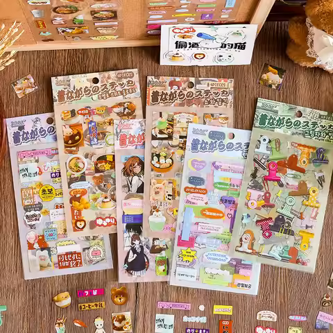 Sticker Cartoon Japanese Hand Account Sticker Hand Account Material DIY Creative Kawaii Stickers