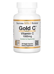 California Gold Nutrition Gold C USP Grade Vitamin C 1000mg 60 Veggie Capsules