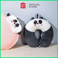 ✅ ⭕ ┳ MATA Miniso Travel Neck Pillow Sleeping Eye Mask We bare Bears Neck Pillow Adult Neck Pillow