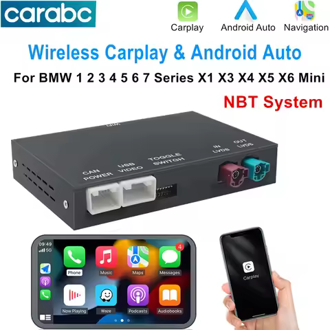 Wireless CarPlay Android Auto Adapter for BMW NBT Systems 1 2 3 4 5 6 7 Series X1 X3 X4 X5 X6 F10 F1
