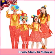 MYLITTLELASS Clown Family Costume Kids & Family Stage Performance Outfit Adult