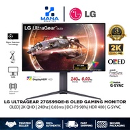 LG 27" Ultragear 27GS95QE OLED Gaming Monitor | QHD | 240Hz | 0.03ms | G-Sync | Freesync | 3 Years W