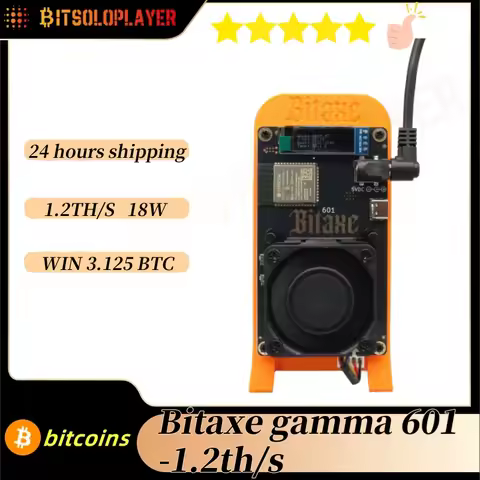 Bitaxe Gamma 601 1.2th/s 18W BM1370 Bitcoin ASIC Miner Open Source BTC Lottery Miner