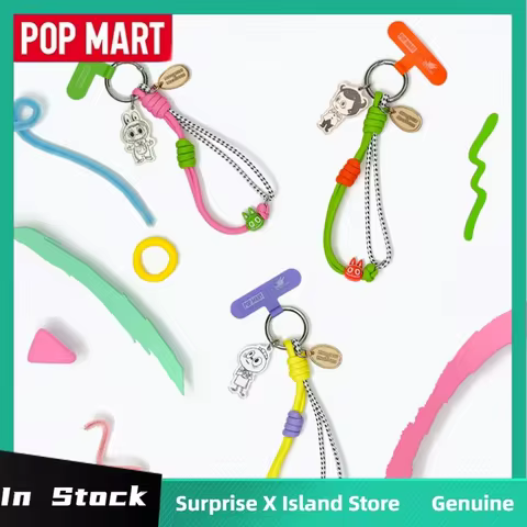 Popmart The Monsters Labubu 10th Anniversary Series Figures Blind Box Phone Lanya Labubu Collect Cha