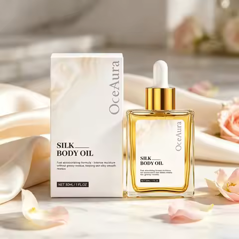 Silk Body Oil Moisturizing Skin Oil for Chest Thigh & Body Smooth Rejuvenation Massage Oil Body Care