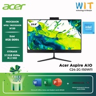 Acer Aspire C24-2G-150W11 (Intel Processor N150/8GB RAM/512GB SSD/23.8" FHD/Office/W11/3 Years Warra