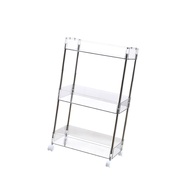Floorr Dormitory Storage Shelf  Flexible Acrylic Shelving Unit Transparent for Bathroom (3 Layers 62