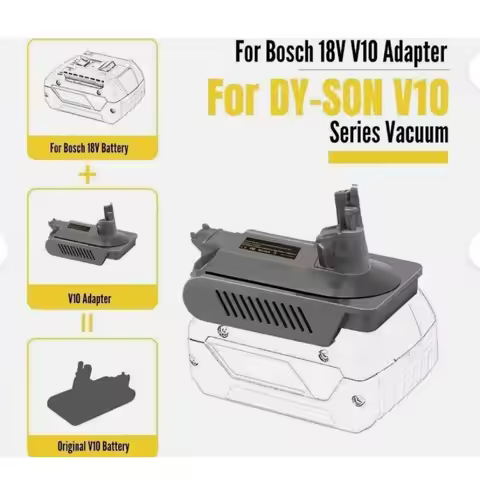 BOS18V10 Battery Adapter for Bosch 18V Li-ion Battery Convert To for Dyson V10 Battery,to Work for V