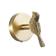 J6Brass Gold Animal Hook Solid Brass Coat Hook Door Back Hook Bathroom Kitchen Hooks Towel Rack