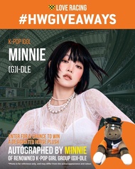 (G)I-DLE Minnie 金米妮 親簽 香港賽馬會 馬公仔 親筆簽名 gidle