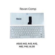 Asus A42 A43 K42 N82 P43 UL30 white Keyboard