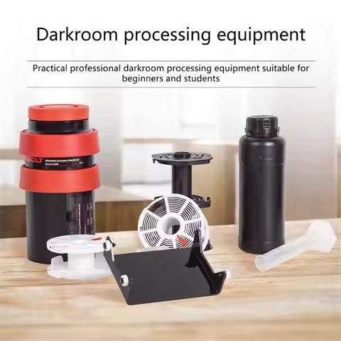 Rolling Rinse Holder Manual Film Developing Manual Rolling Stand for 120 135 4x5 Film Developing