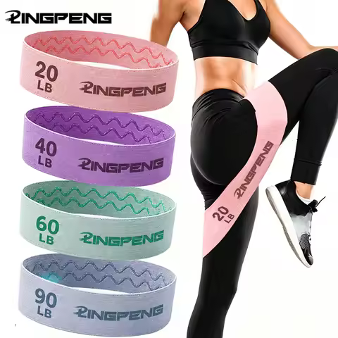 Yoga Resistance Bands Polyester Material Stretch Bands for Fitness Squats and Butt Exercises 4 Resis