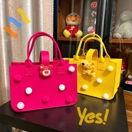 DC8 New Style Cute Felt Multifunctional Handbag Cartoon Mommy Bag Hundred Days Banquet Gift Shopping
