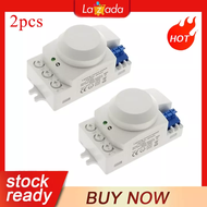 【Ready Stock&amp;COD】1PCS/2PCS/3PCS 5.8GHz HF System LED Microwave 360 Degree Motion Sensor Light Switch Body Motion Detector