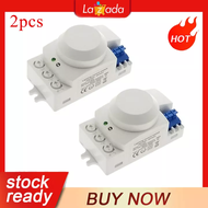 【Ready Stock&COD】1PCS/2PCS/3PCS 5.8GHz HF System LED Microwave 360 Degree Motion Sensor Light Switch