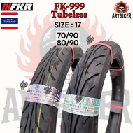 [SIZE 17 TUBELESS] Tayar FKR Tyre FK999 Fung Keong 70/90-17 80/90-17 Bunga Tajam