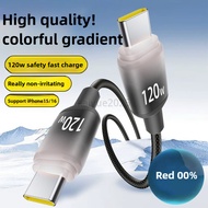 1M/2M Type C  To Type C  Cable Fast Charging USB C Charger Cord For Huawei P30 P40 P60 Mate 70 RENO 