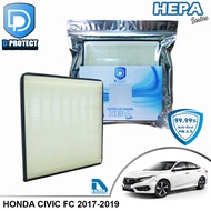D Filter กรองแอร์ ใช้สำหรับ Honda ฮอนด้า ซีวิค Civic FC/FK 2017-2020 HEPA (D Protect Filter Hepa Ser