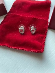 Salvatore Ferragamo銀石耳環90%new