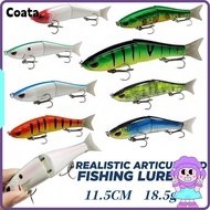 COATA Swimbait, 11.5CM 2-section Fishing Lure Bait, Professional Softtail Bionic 18.5g Glide Hard Ba