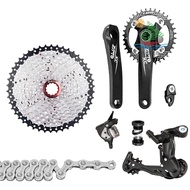 ZTTO 1x10 Speed MTB Derailleurs Shifter Groupset Bike Crankset 11-50T Cassette Flywheel 10 Speed Chain for MTB Mountain Bike