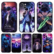 TPU black phone case Anime Solo Leveling for iPhone 11 12 13 Pro Max Mini